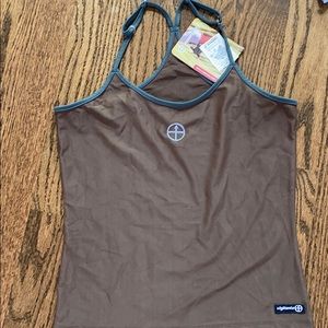 Vigilante brown workout top